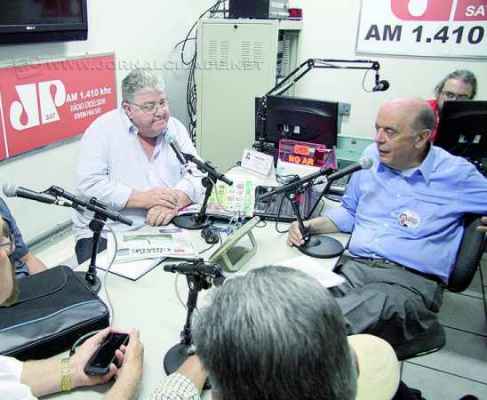 O ex-governador José Serra (PSDB) em entrevista ao programa Show da Tarde, que vai ao ar pela Rádio Excelsior Jovem Pan