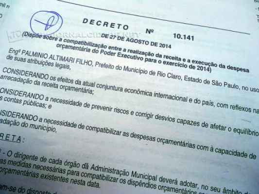 Diário Oficial trouxe a publicação do Decreto 10.141, o qual avisa que dirigente responderá sozinho por descumprimento