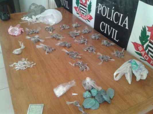 Em uma operação na quarta-feira (8), Polícia Civil apreendeu certa quantidade de maconha e cocaína na região do Cervezão