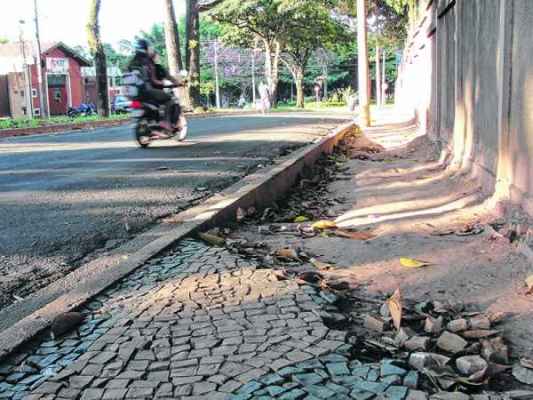 Calçadas em condições precárias motivam queixas de pedestres em diferentes bairros