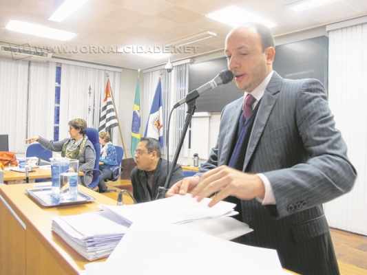 O secretário de Negócios Jurídicos da Prefeitura, advogado Gustavo Ramos Perissinotto, filiado ao PMDB