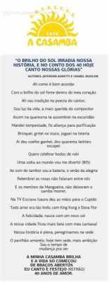 A Casamba - samba-enredo