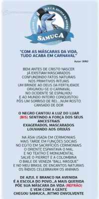 Samuca - samba-enredo
