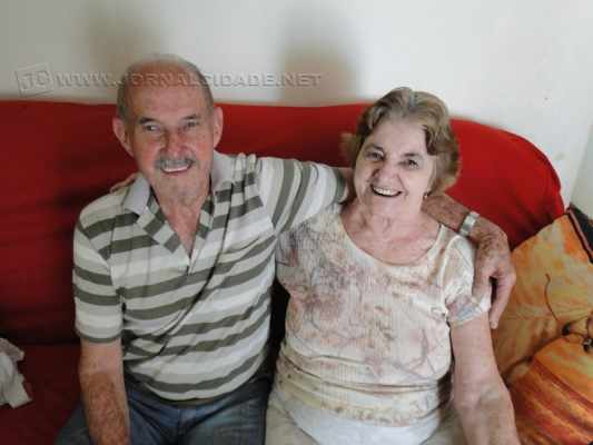 Francisco e Cecília Sanchez completaram, no dia 15 de outubro, 60 anos de matrimônio, o casamento foi em Cascalho