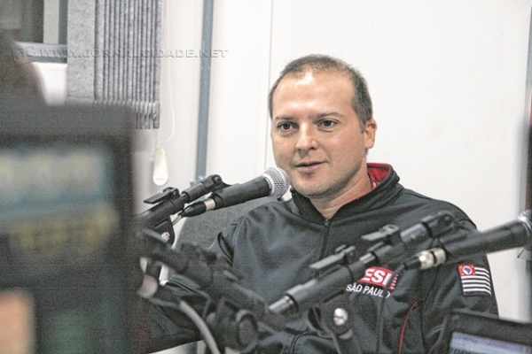 Paulo Sant Anna durante a entrevista no Jornal de Esportes, da Rádio Excelsior Jovem Pan News