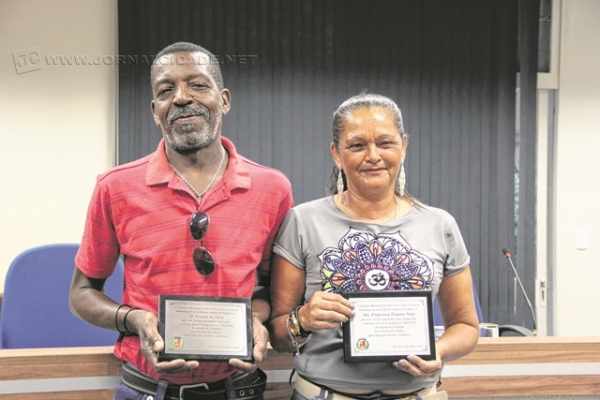 Ismael e Francisca recebem as homenagens