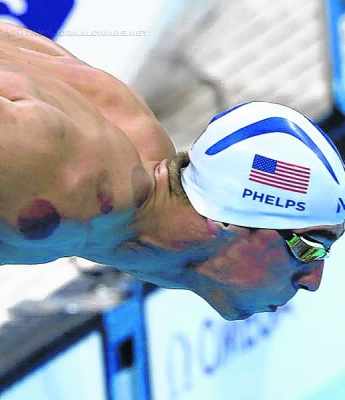 O nadador Michael Phelps utiliza a técnica chinesa