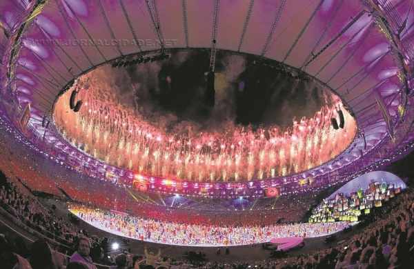 Cerimônia de abertura das Olimpíadas Rio 2016, no Maracanã (Foto: Ricardo Stuckert/ CBF)