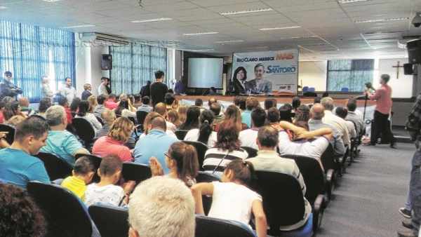A convenção foi realizada na Câmara Municipal de Rio Claro