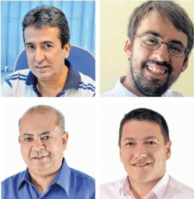 Na sequência: Japyr Pimentel, Renan Sanches, Luiz Silva e Marco Gomes