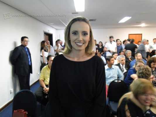A nova secretária de cultura, Daniela Martinez Figueiredo 