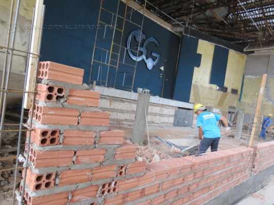 Trabalhos estão concentrados na concretagem do palco de shows do clube; as obras devem ser finalizadas até março.