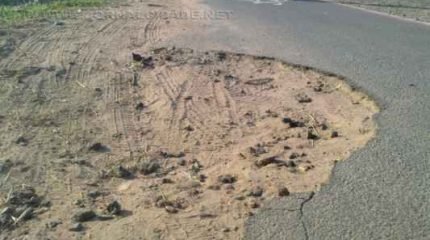 Buracos são um dos problemas encontrados na Ciclovia dos Trabalhadores, segundo reclamações de usuários do acesso