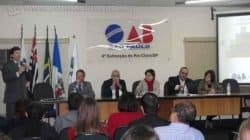 Sérgio Dalaneze (em pé), Antonio Carlos Berlini, William Nagib Fº, Rosa Cattuzzo, Peterson Santilli e Raquel Picelli no evento