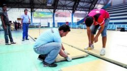 Além do piso flutuante, o ginásio também terá duas novas tabelas e placar eletrônico, totalizando o montante investido pelo Ministério do Esporte, com parceria da CBB