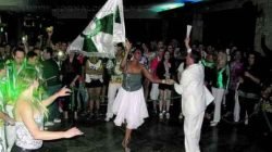 Bateria e casal de mestre-sala deram um show no evento