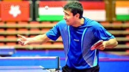 O rio-clarense Carlos Carbinatti Junior durante treino no Centro Paralímpico da China, em Pequim, em preparação para o Mundial, do qual foi eliminado nas quartas de final, ficando em 10º lugar (Foto: Fran Camargo)