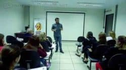 O jornalista Antonio Archangelo abordou o jornalismo político e a atuação dos professores
