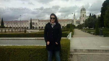 A escritora Marcella Chiapina em Portugal