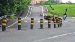 Acidentes, de acordo com a vizinhança, são frequentes e já se tornou hábito por parte dos ciclistas e pedestres dividirem espaço com os veículos.