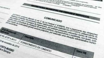 As declarações de quebra da ordem cronológica correspondem a R$ 2.995.581,37 desde o dia 29 de agosto