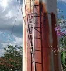 Reservatório da escola municipal Luiz Martins Rodrigues Filho