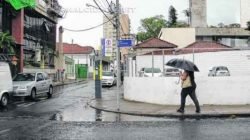 Chuva começou a cair por volta das 15h30 dessa segunda-feira (3) na região central