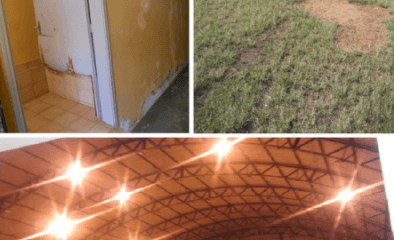 Portas do vestiário do Estádio deterioradas; Campo do Estádio com buracos; apenas 6 refletores do Ginásio funcionam