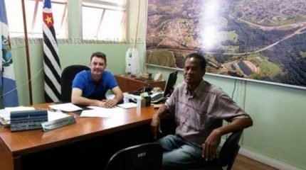 Pe Donizete, de Analândia, visitou gabinete do prefeito Rogério Ulson no começo do mês, ele segue agora para Limeira