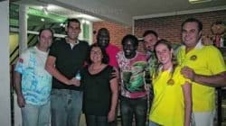 Representantes das escolas de samba com a equipe do JC