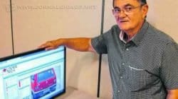 Secretário de Mobilidade Urbana, José Maria Chiossi, na central de monitoramento que funciona no seu departamento