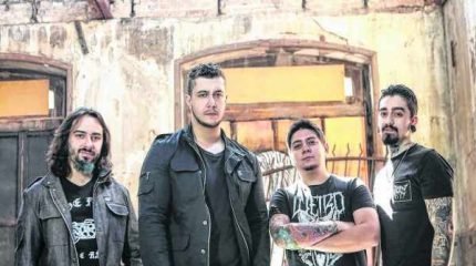 A Banda Malta é formada por Bruno Boncini no vocal, Thor Moares na guitarra, Diego Lopes no baixo e Adriano Daga na bateria (Foto: Divulgação)