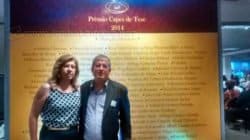 Legendas: José Gustavo Viegas Carneiro e esposa, Profa. Dra. Maria Cecília Vecchiato Saenz Carneiro, Livre-Docente da UNESP de Rio Claro/SP