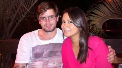 Na foto postada nas redes sociais, Fernando e Laila Hebling. O casal havia se casado há pouco tempo. (Imagem: reprodução/internet)