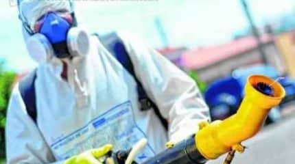 NEBULIZAÇÃO: trabalhos prosseguem com ação de empresa contratada pela Prefeitura