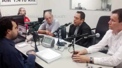 Antonio Archangelo, William Goez, o ex-presidente Tavinho Chiossi, Dalberto Christofoletti (PDT) e Tu Reginato (PTB)