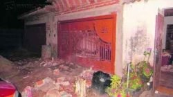 Laje desmorona no bairro Cervezão