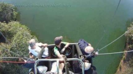 O frio na barriga é inevitável a 800 metros do chão, mas a magia de voar supera todo medo