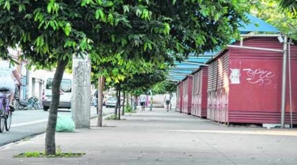 ESTAÇÃO: falta de segurança nos quiosques da Rua 1 motivou insatisfação de artesãos