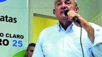 Ex-prefeito durante campanha eleitoral em 2012. Nevoeiro volta a defender PPP do Esgoto realizada em seu governo