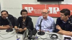 Rogério Marchetti (PSD), Airton Moreira Junior (PSOL), Nevoeiro Junior (DEM) e Paulo Zemuner, de saída do PT
