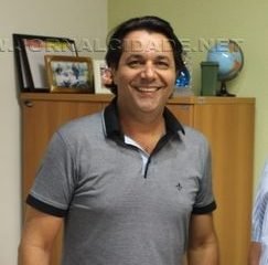 Rogério Pascon, prefeito de Santa Gertrudes, e o engenheiro Alencar José da Silva