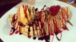 Saboroso crepe servido na Docica