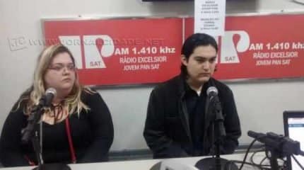 Aline Vollet e Ronaldo Fortes, do Rotaract Club Rio Claro