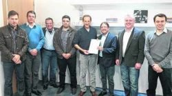 Na foto, da direita para a esquerda: Bruno Caetano, Ivan Hussni, João Zaine, Paulo Skaf, Bruno e Tirso Meirelles