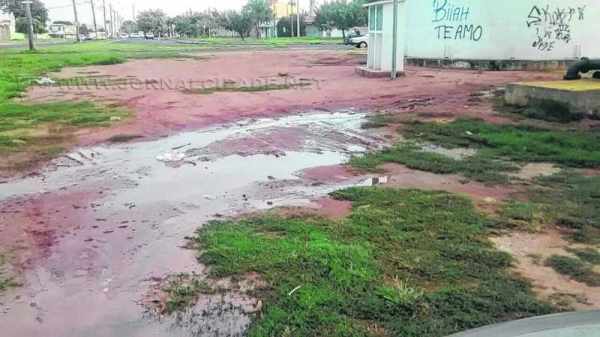 Leitor fez denúncia de desperdício de água via WhatsApp da Redação do JC (9.9942-4100)