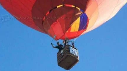 Markus Dikran Kalousdian na II Copa Rio Claro de Balonismo (Foto: Natasha Belchior)
