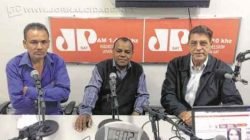 José Parecido Alves Martins (Veio do PTC), Tuzinho (PRB) e o ex-prefeito Lincoln Magalhães no último “Na Roça”