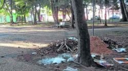 Há pouco mais de um ano a prefeitura de Rio Claro trocou 48 lâmpadas de 250 watts na praça