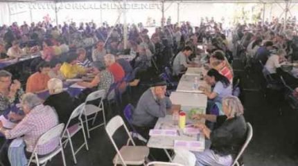 Foto do evento Show de Prêmios, que aconteceu no último domingo (28) e abriu as festividades da Paróquia N. Srª Aparecida